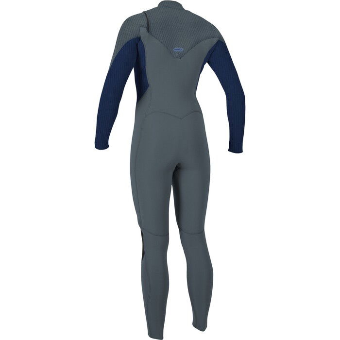 2024 O'Neill Womens Hyperfreak+ 4/3mm Chest Zip Wetsuit 5349 - Shade / Navy